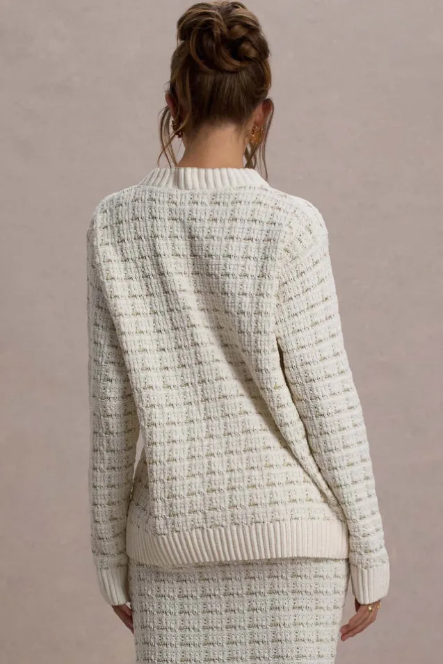 Annabeth | Cream Boucle Cardigan