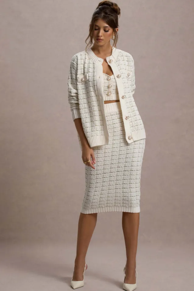 Annabeth | Cream Boucle Cardigan