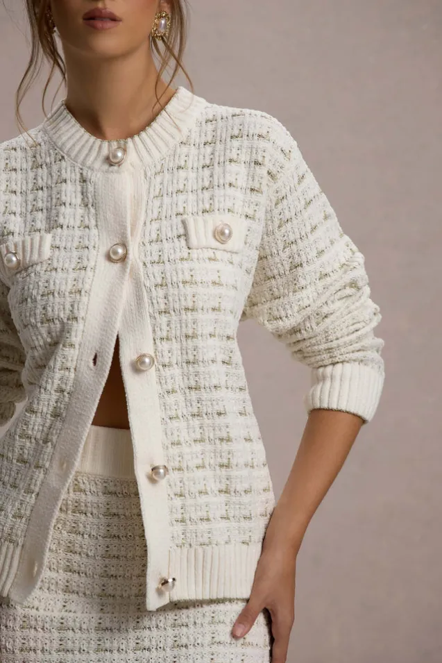 Annabeth | Cream Boucle Cardigan