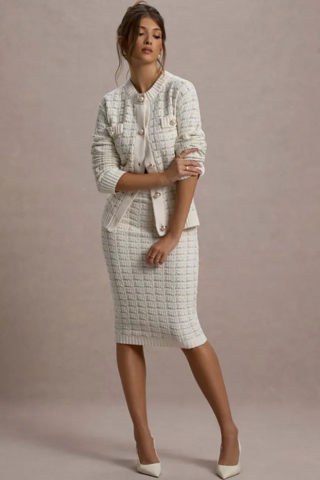 Annabeth | Cream Boucle Cardigan