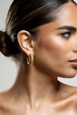 Blaine | Gold Chunky Hoop Earrings