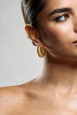 Blaine | Gold Chunky Hoop Earrings