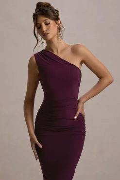 Dalarie | Port One-Shoulder Gathered Maxi Dress