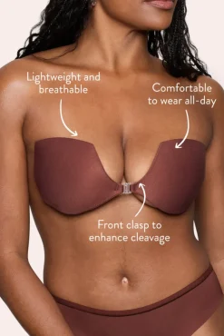 Demi Sticky Bra | Boomba Cocoa Demi Sticky Bra