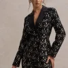 Kennedy | Black Lace Tailored Blazer