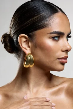 Manuka | Gold Chunky Layered Hoop Earrings