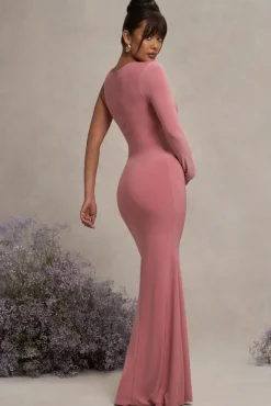Oh Baby | Blush Maternity One Shoulder Bodycon Maxi Dress