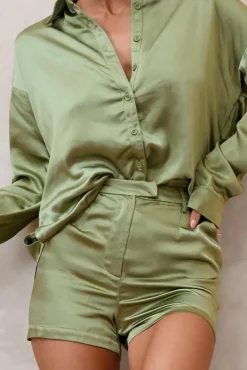 Persistence | Olive Tailored Shorts