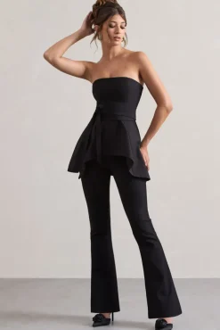 Purpose | Black Flared-Leg Trousers