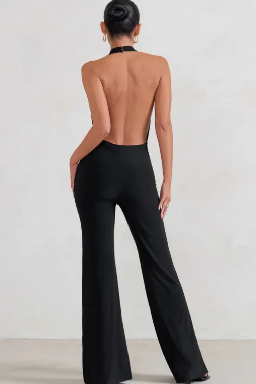 Rhyla | Black Cowl Neck Jumpsuit
