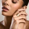 Roxi | Gold Pendant Wrap Ring