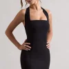 Soul | Black Bodycon Halter-Neck Mini Dress