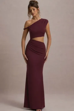 Thaliana | Port Cut-Out Open-Back Maxi Dress