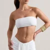 Vada | White Bandeau Crop Top