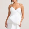 Winner | White Bandeau Mini Dress With Oversized Bow