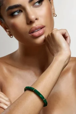Zana | Green Resin Bracelet